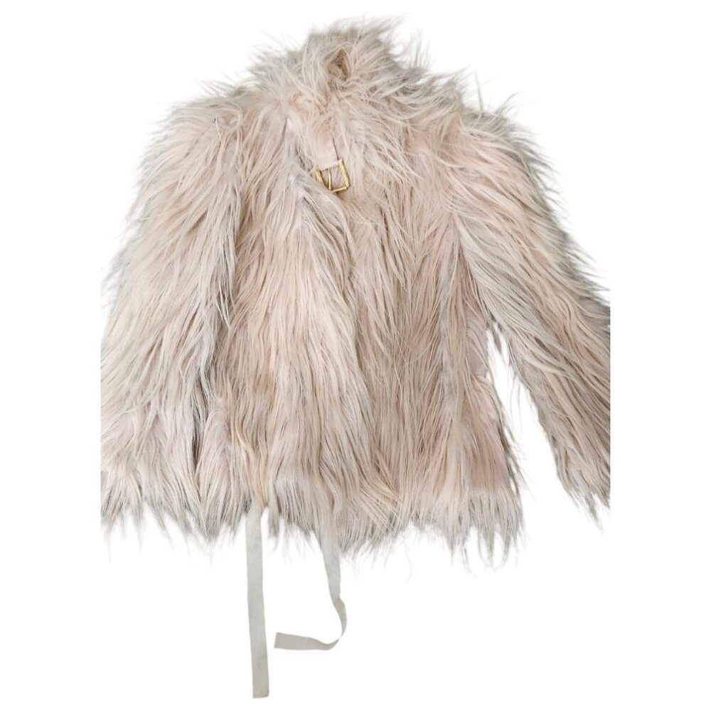 Roberto Cavalli 2008 Pale Pink Genuine Fur Jacket Women Approx EU 44 US XS - Picture 2 of 15